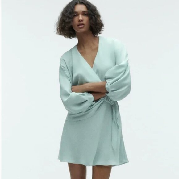 mini dress with knot zara Zara Black Dress With Back Knot
